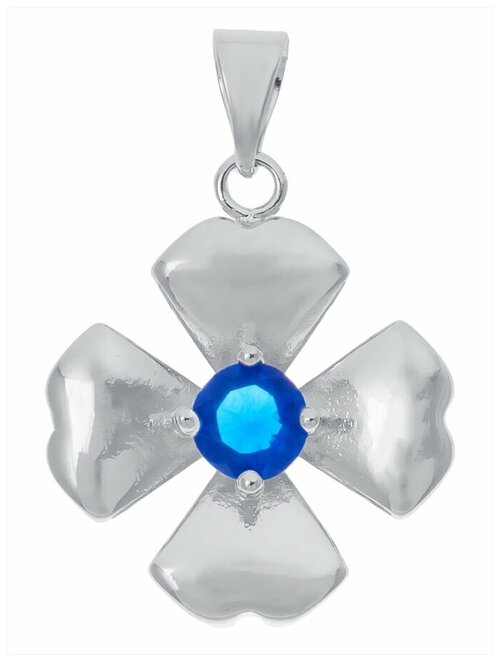 Подвеска Lotus Jewelry, шпинель, синий