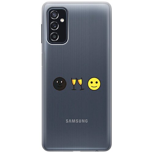 Силиконовый чехол с принтом Cheers! для Samsung Galaxy M52 5G / Самсунг М52 силиконовый чехол с принтом lovely fingerprints для samsung galaxy m52 5g самсунг м52