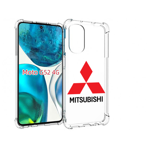 Чехол MyPads mitsubishi-3 для Motorola Moto G82 / Moto G52 задняя-панель-накладка-бампер