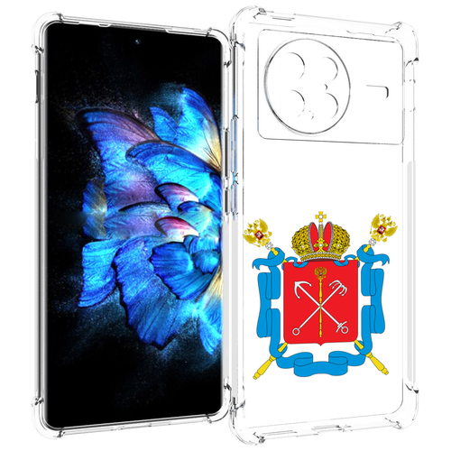 Чехол MyPads герб-санкт-петербург для Vivo X Note 5G задняя-панель-накладка-бампер