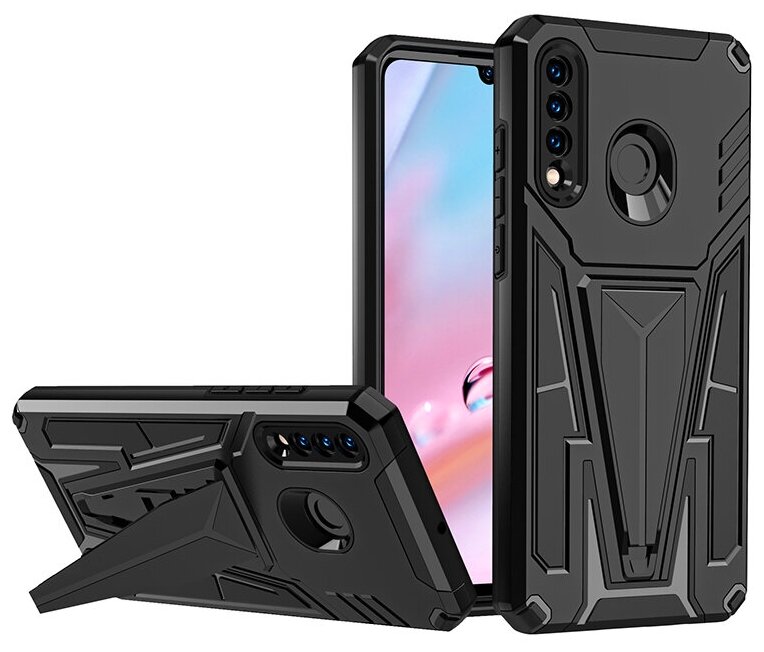 Чехол Rack Case для Huawe P30 lite / Honor 20s / 20 Lite черный