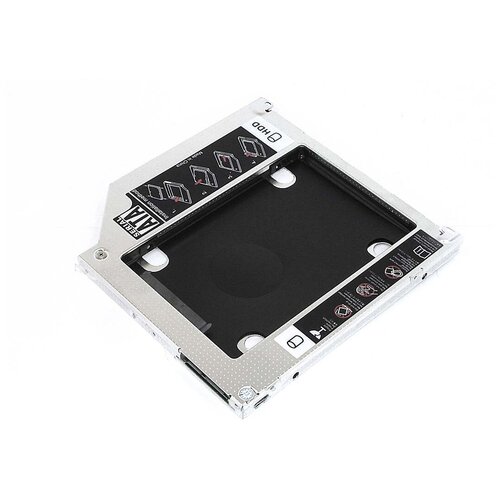 Переходник дополнительного HDD кредл в отсек CD/DVD SATA 9.5 mm для MacBook переходник dvd to hdd ssd optibay 12 7 mm адаптер для жёсткого диска корпус для жесткого диска вместо dvd приводаoptibay sata sata 12 5 мм