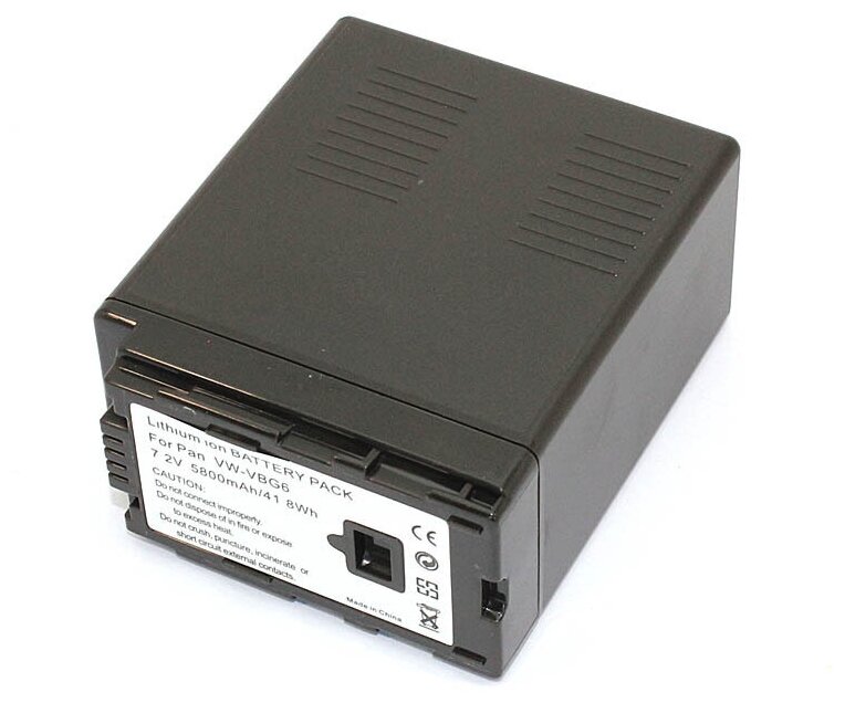 Аккумулятор (АКБ аккумуляторная батарея) VW-VBG6 для видеокамеры Panasonic AG-AC 7.2В 5800мАч Li-Ion