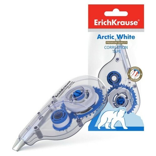 Корректирующая лента ErichKrause Arctic white, 5 мм х 8 метров, в пакетике