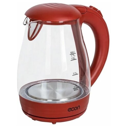 Чайник электрический ECON 17 л стеклянный с LED подсветкой RUBY 167900₽