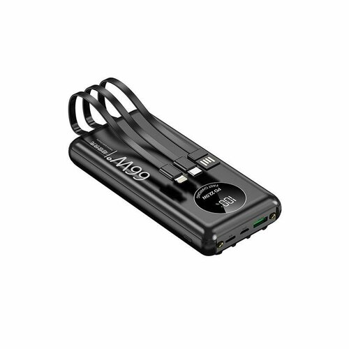 Powerbank павербанк внешний аккумулятор 23000 mAh с встроенными проводами 120000₽