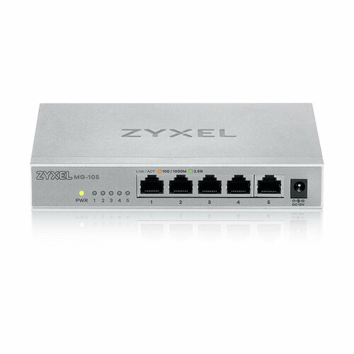 Коммутатор Zyxel MG-105-ZZ0101F 5x25Гбитс неуправляемый 18352₽