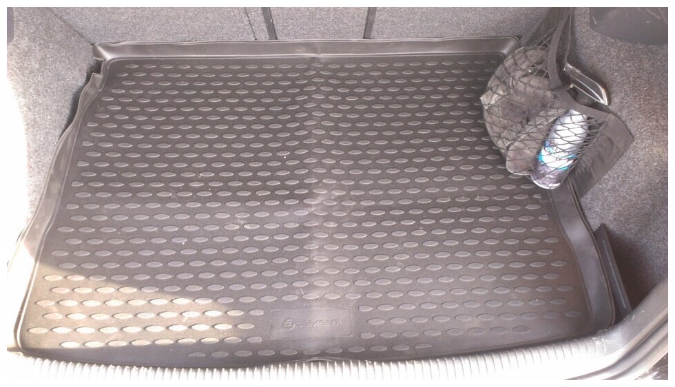 Коврик багажника Element VW Golf VI полиуретановый черный - фото №10