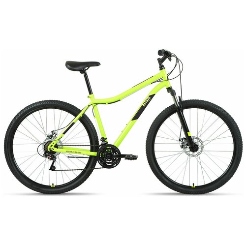 Велосипед Altair MTB HT 29 2.0 D (2022) (Велосипед ALTAIR MTB HT 29 2.0 D (29 21 ск. рост. 21) 2022, ярко-зеленый/черный, RBK22AL29179)