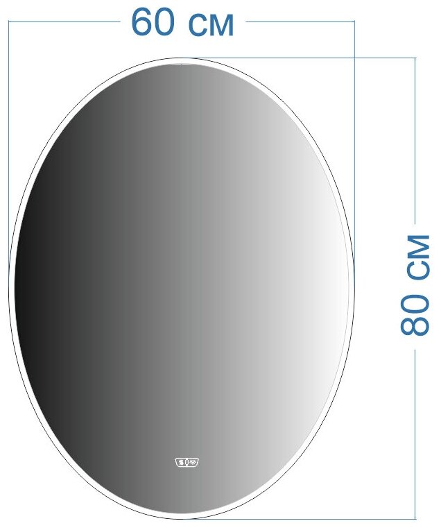 Зеркало Teymi Lori 60х80, LED подсветка, сенсор, антипар T20501SA - фотография № 8