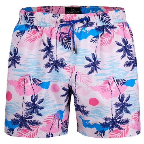 Мужские шорты для плавания розовые с принтом DOREANSE 3821 XXL (52)