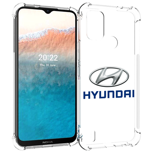 Чехол MyPads hyundai-4 мужской для Nokia C21 Plus задняя-панель-накладка-бампер чехол mypads hyundai хендай 1 для nokia c21 plus задняя панель накладка бампер