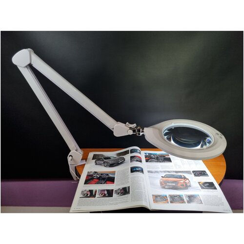 Светодиодная увеличительная лампа-лупа Neokip 8062D6LED-3D линза 7” (17,8 см) 3 диоптрии 72 светодиода