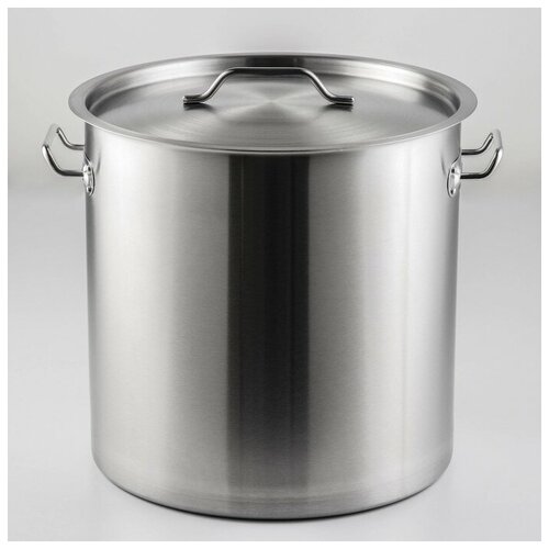 Hanna Knövell Кастрюля HoReCa, 25 л, толщина 0,8 мм, 201 сталь, металлическая крышка
