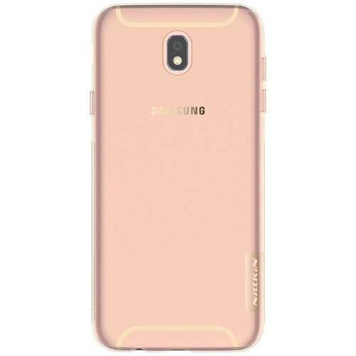 Накладка силиконовая Nillkin Nature TPU Case для Samsung Galaxy J5 (2017) J530 прозрачно-золотая