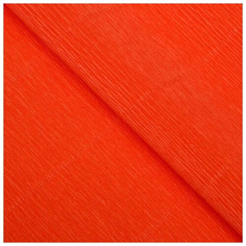 Бумага для поделок и упаковки, Cartotecnica Rossi, гофрированная, оранжевая, 0,5 х 2,5 м