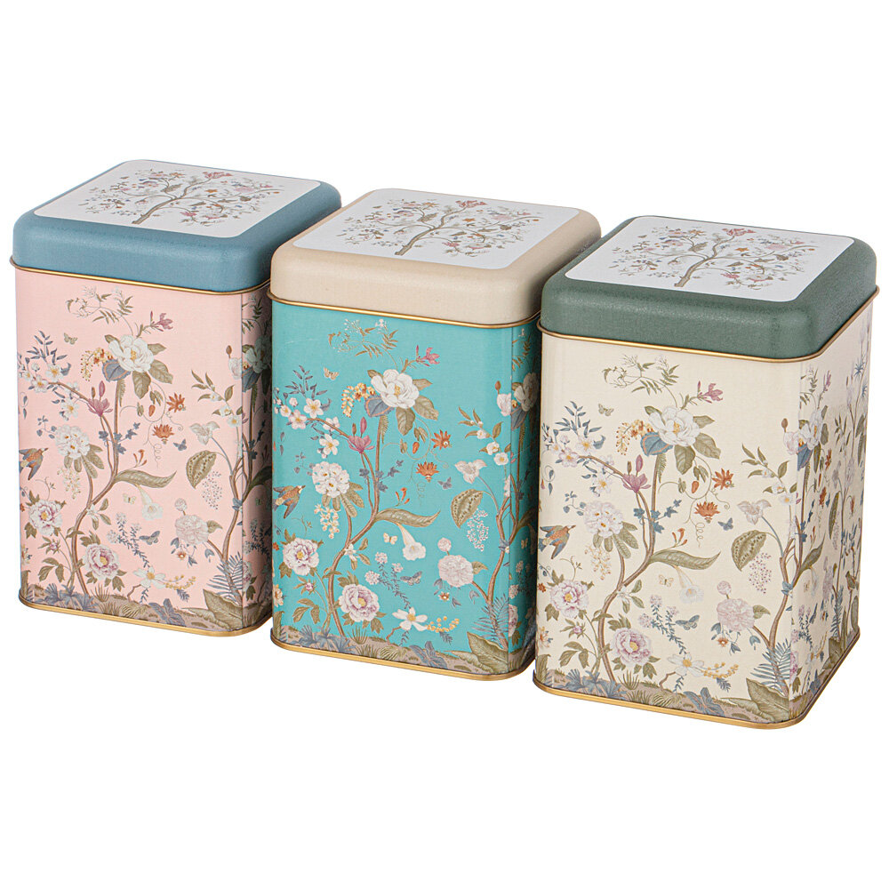 Набор емкостей для хранения Botanica из 3-х штук, 10,5х10,5х16 см, 1,7л