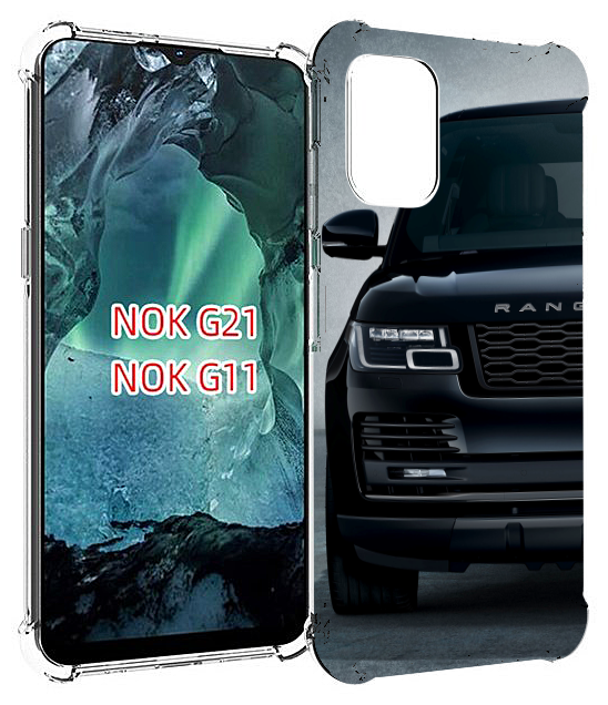 Чехол MyPads land-rover-ленд-ровер-1 мужской для Nokia G11 / G21 задняя-панель-накладка-бампер