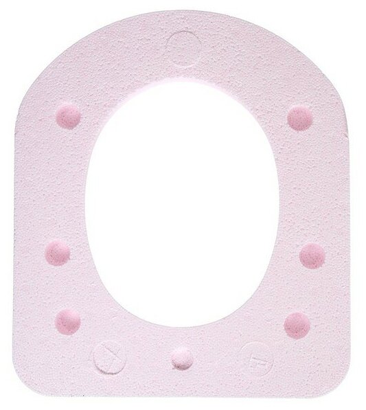 Сиденье для уличного туалета, 44 × 38 см, пенопласт, розовое - фотография № 4