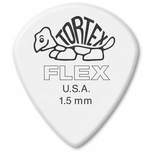 Медиаторы, толщина 1.5 мм, 12 шт. Dunlop Tortex Flex Jazz III XL 466P150 12Pack медиаторы толщина 1 мм 12 шт dunlop tortex triangle 431p100 12pack