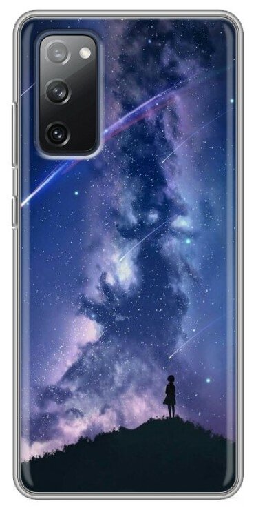 Дизайнерский силиконовый чехол для Самсунг S20 FE / Samsung Galaxy S20 FE Галактика