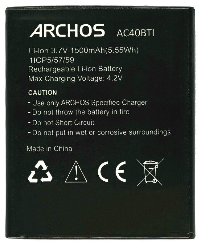 Аккумулятор Archos AC40BTI для Archos 40b Titanium Archos 40b Titanium Surround