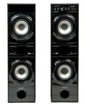 Компьютерная акустика NAKATOMI OS-71 черный комплект 2шт