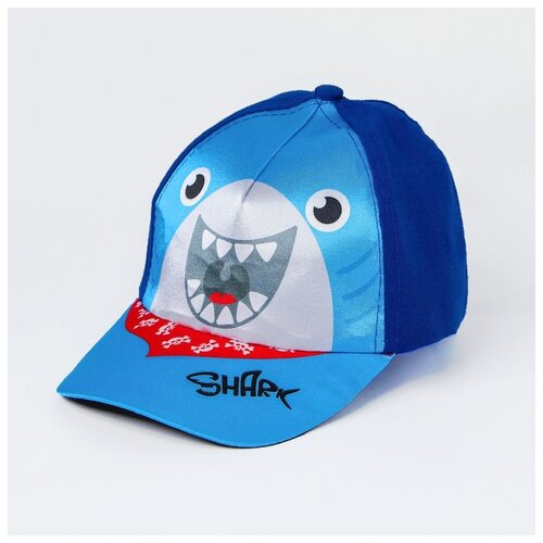 фото Бейсболка overhat акула, размер 52-54, синий