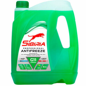 Антифриз SIBIRIA ОЖ -40 зеленый G11, 3кг (800257)