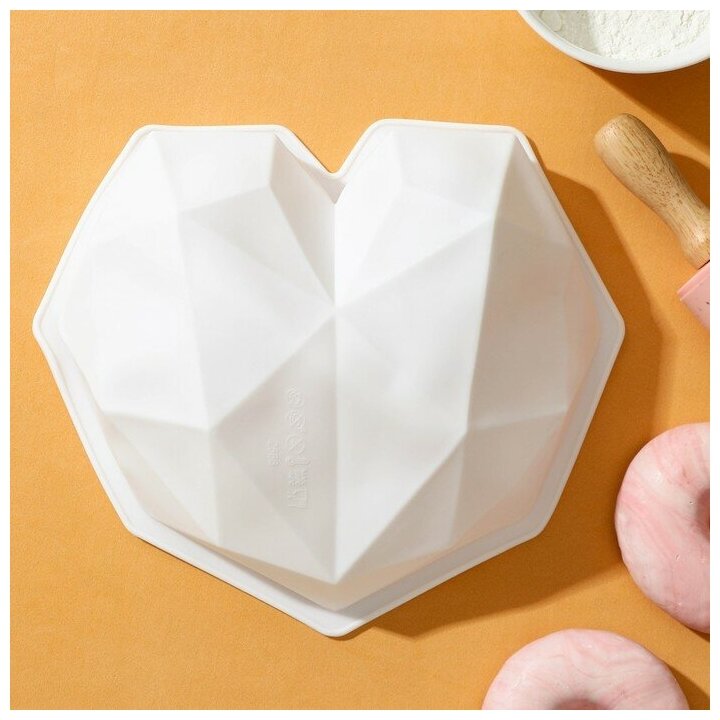 Форма для выпечки и муссовых десертов «Геометрия любви» 215×20×6 см.