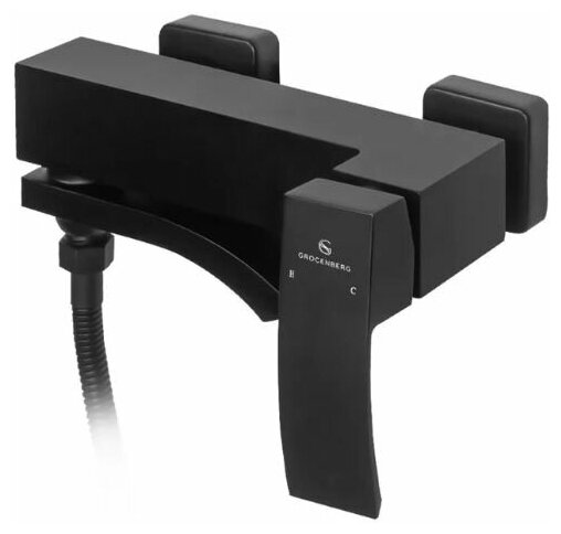 Смеситель для ванны Grocenberg GB8007 черный матовый — фото 1