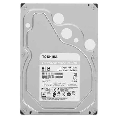 Жесткий диск Toshiba X300 HDWR480UZSVA 8ТБ HDD SATA III 35 2499600₽