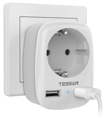 Сетевой фильтр Tessan TS-611-DE Grey