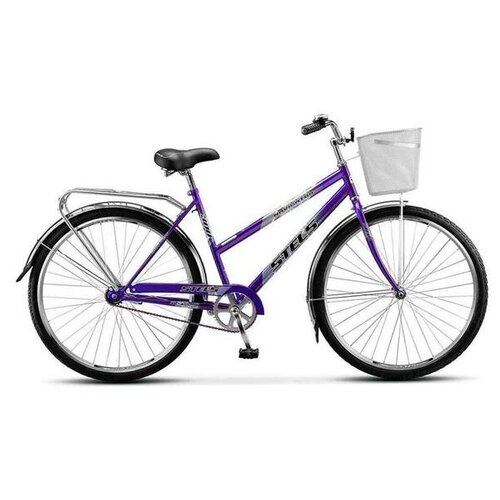 фото Велосипед stels navigator 28' 300 lady mod.1 (с корзиной), фиолетовый