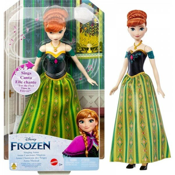 Кукла Mattel Disney Frozen Холодное сердце поющая Анна, арт. HLW56