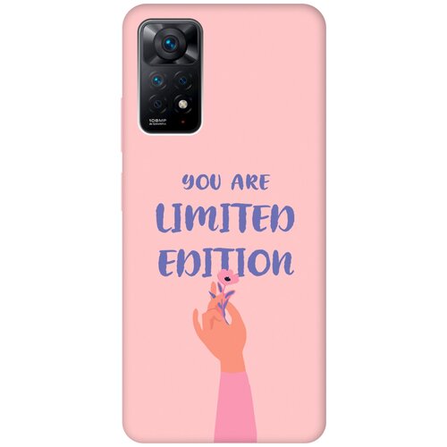 Силиконовый чехол на Xiaomi Redmi Note 11 Pro, Сяоми Редми Ноут 11 Про Silky Touch Premium с принтом Limited Edition розовый силиконовый чехол на xiaomi redmi note 11 сяоми редми ноут 11 silky touch premium с принтом limited edition сиреневый