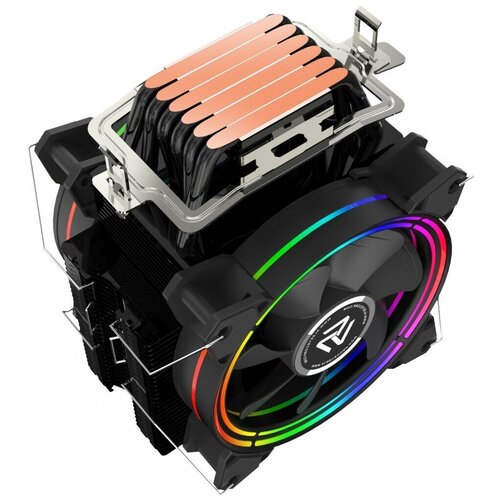 H120D Universal, TDP 200W, Heat Pipe:6mm-6pcs, 800-2000RPM, 11.6-35.3dB(A), RGB, RTL 18 (872339) s120d w universal tdp 135w 2x120fan 4 heat pipe white pwm rtl 20 874265