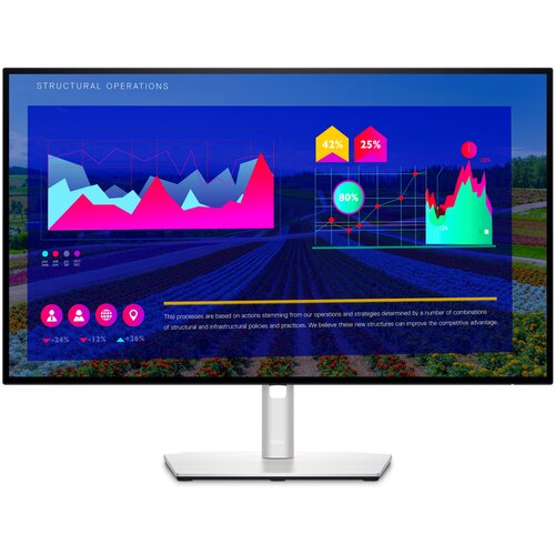 27 Монитор DELL U2722D, 2560x1440, 60 Гц, IPS, черный/серебристый 27 монитор dell u2722d 2560x1440 60 гц ips черный серебристый