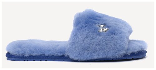 Тапочки  GuGu, натуральный мех, размер 43, синий
