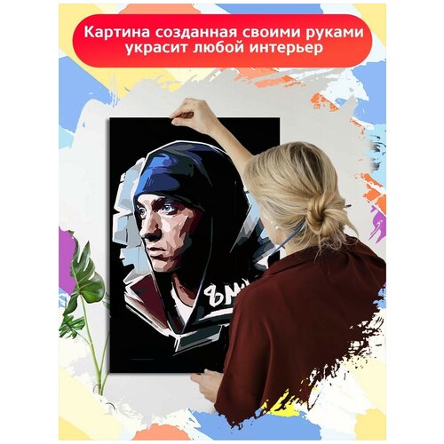 Картина по номерам Музыка Eminem Эминем - 6292 В 60x40 картина по номерам на холсте музыка eminem эминем 6295 в 60x40