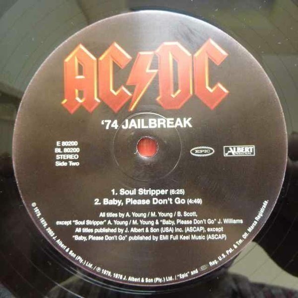 Виниловая пластинка AC/DC, 74 Jailbreak (0696998020016) Sony Music - фото №5