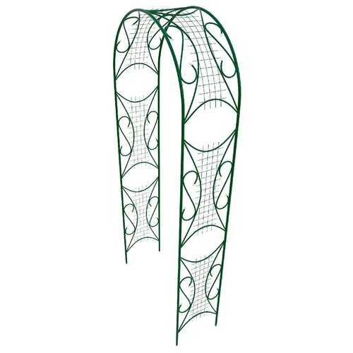 Арка Комбинированная металлическая арка садовая опора для растений кустодержатель садовый поддержка для растений узорная широкая разборная 2 5 х 0 4 х 1 2 м