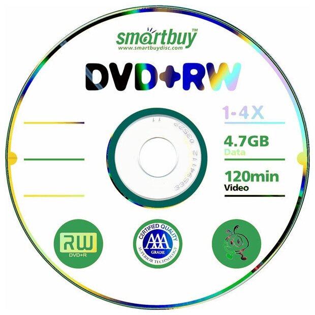 Smartbuy DVD+RW 4,7GB 4x CB-50