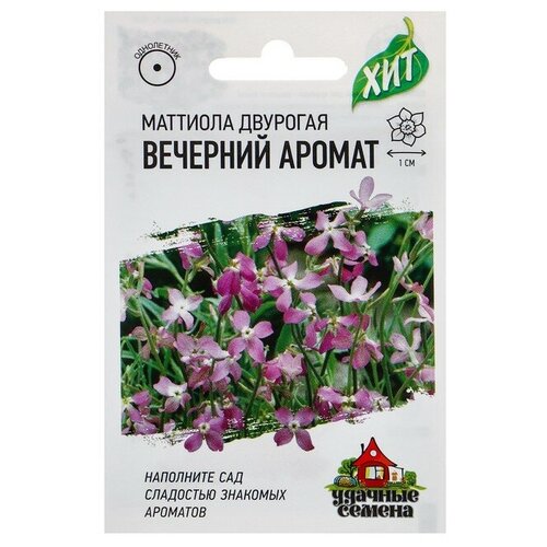 Семена цветов Маттиола двурогая Вечерний аромат, смесь, О, 0.3 г
