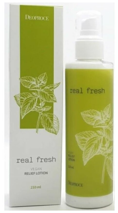 Освежающий увлажняющий лосьон Deoproce Real Fresh Vegan Relief Lotion