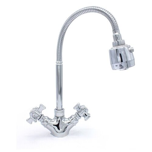 Смеситель для кухни DORON DС 1809-N 1/2 керамика гибкий гофрированный