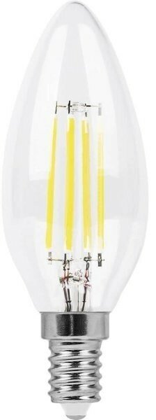 Светодиодный LED лампа Feron 11вт Е14 2700K теплый свеча FILAMENT (LB-713) 38006