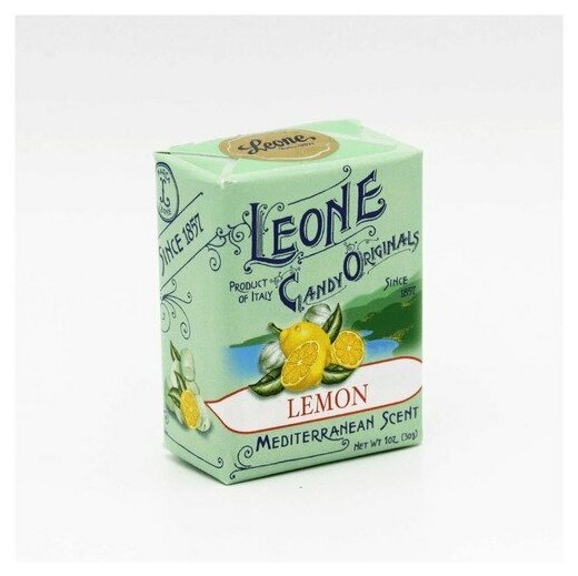Сахарные конфеты Leone лимонные 30 г, Италия - фотография № 2