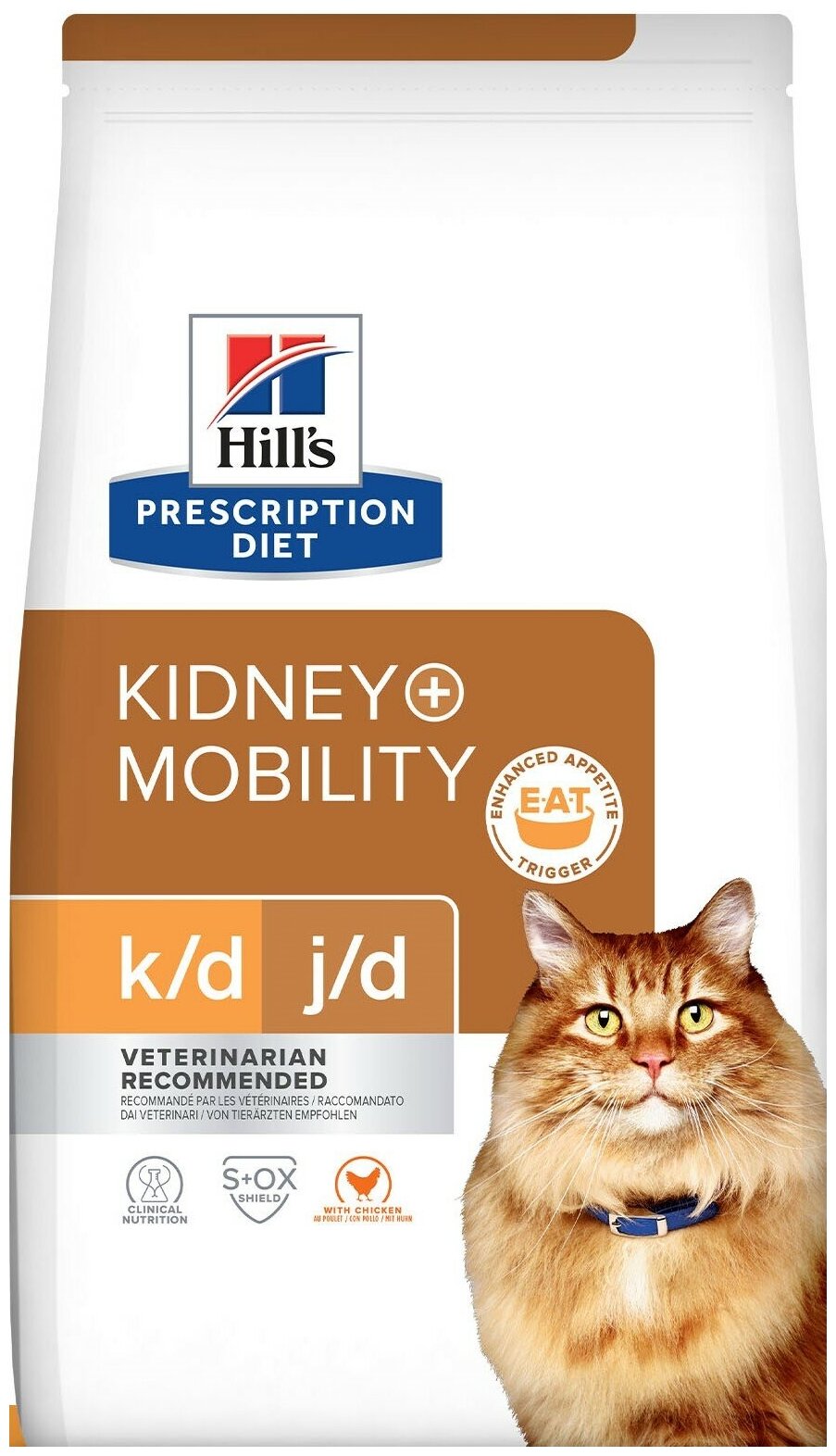 Сухой диетический корм для кошек Hill's Prescription Diet k/d + Mobility для поддержания здоровья почек и суставов, с курицей, 1,5кг - фотография № 8
