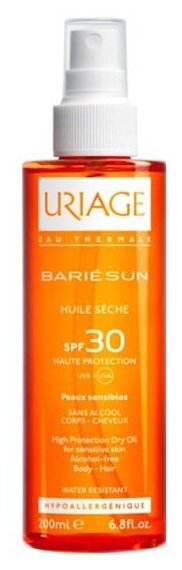 Солнцезащитное масло-спрей Uriage Bariesun SPF 30, 200 мл